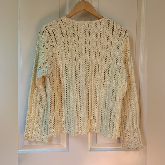 Bagatelle pale yellow cotton sweater - Picture 2 of 3